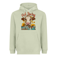 Matcha heifer with sunflowers Heavyweight Hoodie - LillyAllenDesigns