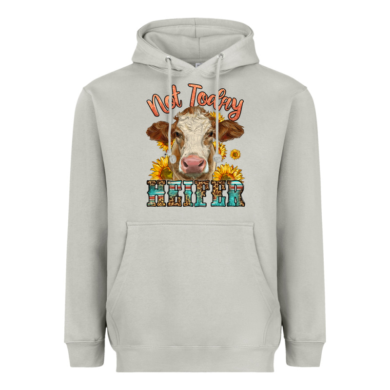 Heifer With Sunflowers Heavyweight Hoodie by LillyAllenDesigns | Teevron