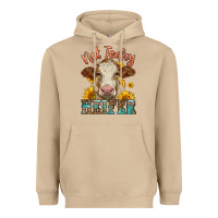 Mushroom heifer with sunflowers Heavyweight Hoodie - LillyAllenDesigns