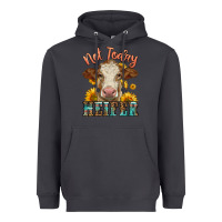 Smoke heifer with sunflowers Heavyweight Hoodie - LillyAllenDesigns