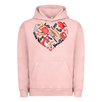 Pigment Salmon bake tools heart Urban Hoodie - Artiststas
