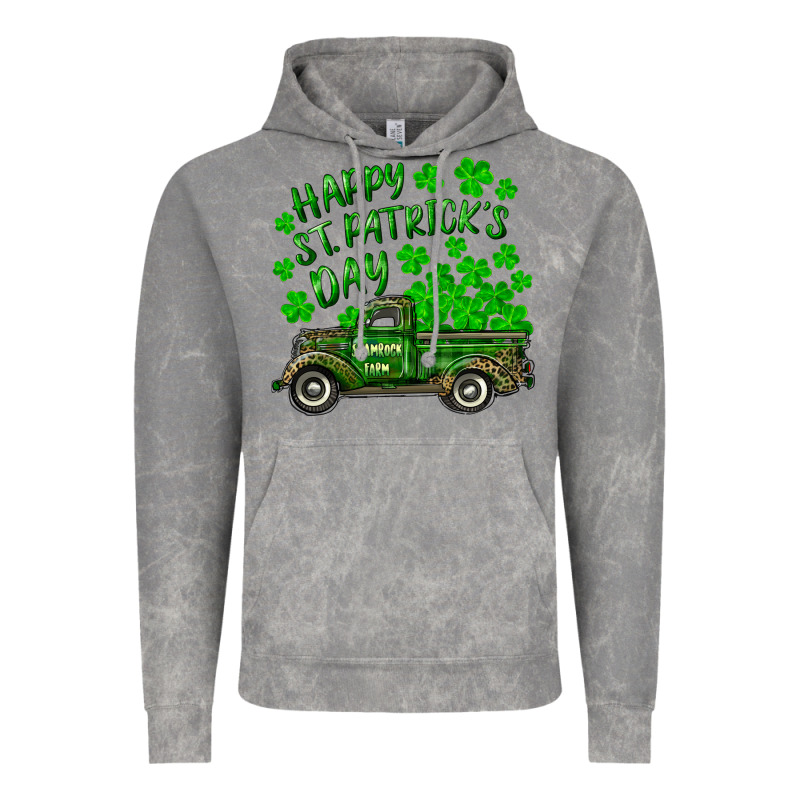 Happy St. Patricks Day Shamrock Farm Truck Vintage Hoodie by RanaPortraitStore | Teevron