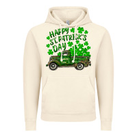 Vintage Artic happy st. patricks day shamrock farm truck Vintage Hoodie - RanaPortraitStore