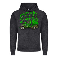 Vintage Black happy st. patricks day shamrock farm truck Vintage Hoodie - RanaPortraitStore