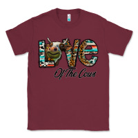 Burgundy lov of thecows Classic Tee - CowhideDigitalArt