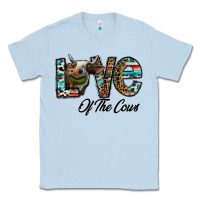 Dusty Blue lov of thecows Classic Tee - CowhideDigitalArt