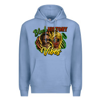 Colony Blue black history vibes Premium Hoodie - NancyCooperArtShop