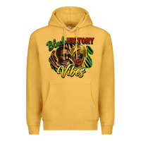 Mustard black history vibes Premium Hoodie - NancyCooperArtShop