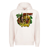 Pale Pink black history vibes Premium Hoodie - NancyCooperArtShop