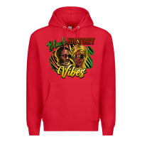 Red black history vibes Premium Hoodie - NancyCooperArtShop