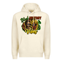 Sandshell black history vibes Premium Hoodie - NancyCooperArtShop