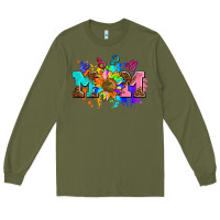Army Green pride lesbian gay mom sunflower Long Sleeve Tee - AdoDesignShop