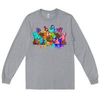 Heather Grey pride lesbian gay mom sunflower Long Sleeve Tee - AdoDesignShop