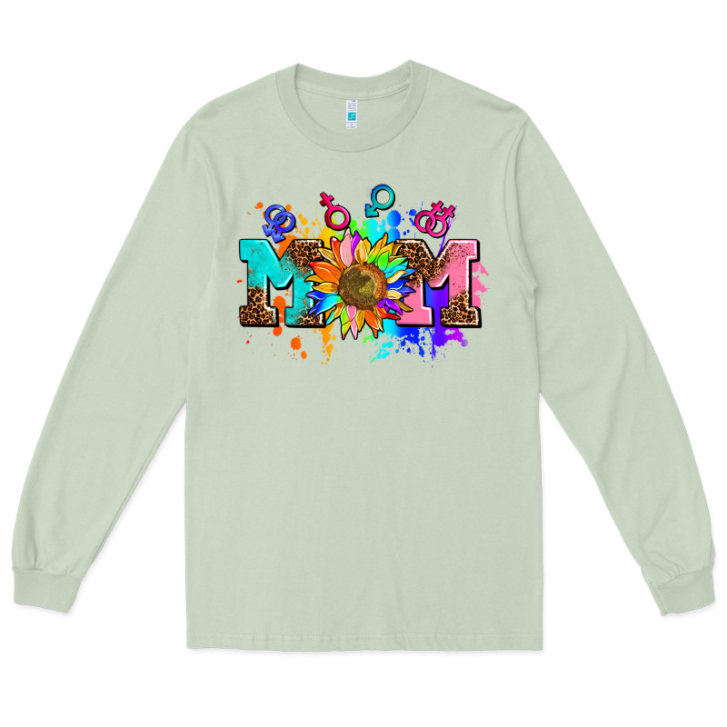 Pride Lesbian Gay Mom Sunflower Long Sleeve Tee by AdoDesignShop | Teevron