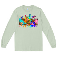 Matcha pride lesbian gay mom sunflower Long Sleeve Tee - AdoDesignShop