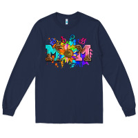 Navy pride lesbian gay mom sunflower Long Sleeve Tee - AdoDesignShop