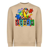 Mushroom softball support squad autism Heavyweight Sweatshirt - Zillion Design Studio