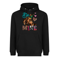 Black be mine cowboy rodeo valentines day Heavyweight Hoodie - Jasminsmagicworld