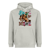 Moon Dust be mine cowboy rodeo valentines day Heavyweight Hoodie - Jasminsmagicworld