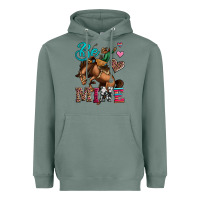 Sage be mine cowboy rodeo valentines day Heavyweight Hoodie - Jasminsmagicworld