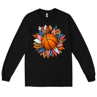 Black basketball sunflower Long Sleeve Tee - HRA Design Shop
