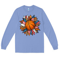 Colony Blue basketball sunflower Long Sleeve Tee - HRA Design Shop