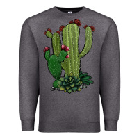 Charcoal Heather cactus Premium Sweatshirt - Jasminsmagicworld