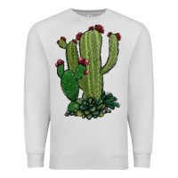 Dove Grey cactus Premium Sweatshirt - Jasminsmagicworld