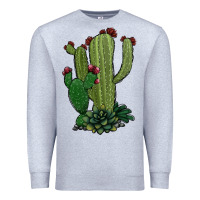 Heather Grey cactus Premium Sweatshirt - Jasminsmagicworld