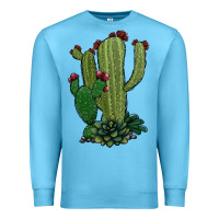 Ocean Blue cactus Premium Sweatshirt - Jasminsmagicworld