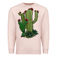 Pale Pink cactus Premium Sweatshirt - Jasminsmagicworld