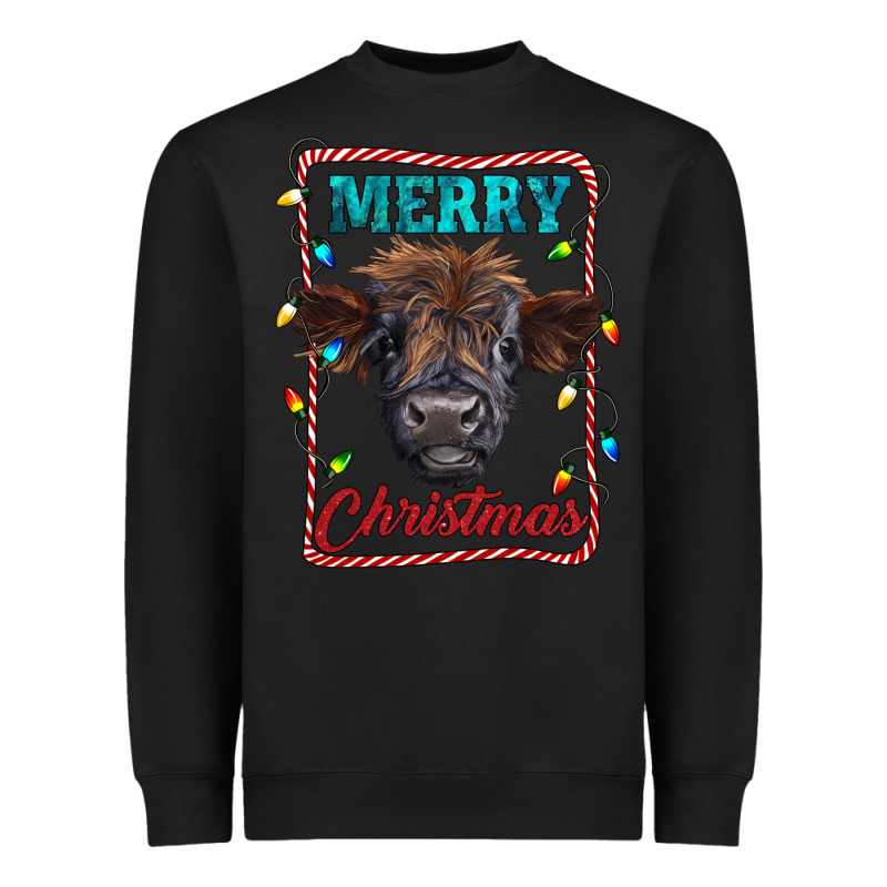 Merry Christmas Calf Heavyweight Sweatshirt by RanaPortraitStore | Teevron