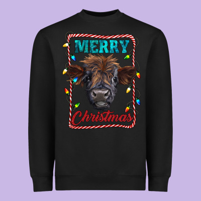 Heavyweight Sweatshirt Merry Christmas Calf