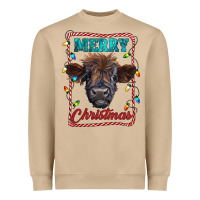 Mushroom Merry Christmas Calf Heavyweight Sweatshirt - RanaPortraitStore