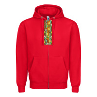 Red pumpkin fall Zipper Hoodie - BundleAndBundleShop