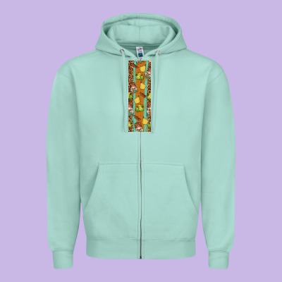 Pumpkin Fall Zipper Hoodie Designed By Bundleandbundleshop