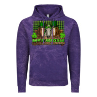 Cloud Purple happy st. patricks day horses with leprechaun Vintage Hoodie - RanaPortraitStore