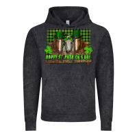 Vintage Black happy st. patricks day horses with leprechaun Vintage Hoodie - RanaPortraitStore