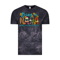 Cloud Black being a nana makes my life complete Vintage Tee - Zillion Design Studio