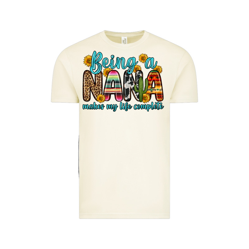 Being A Nana Makes My Life Complete Vintage Tee by Zillion Design Studio | Teevron