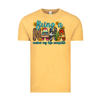 Vintage Mustard being a nana makes my life complete Vintage Tee - Zillion Design Studio