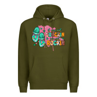 Army Green if you aint crockin you aint rockin Premium Hoodie - MaliasSmallBusiness