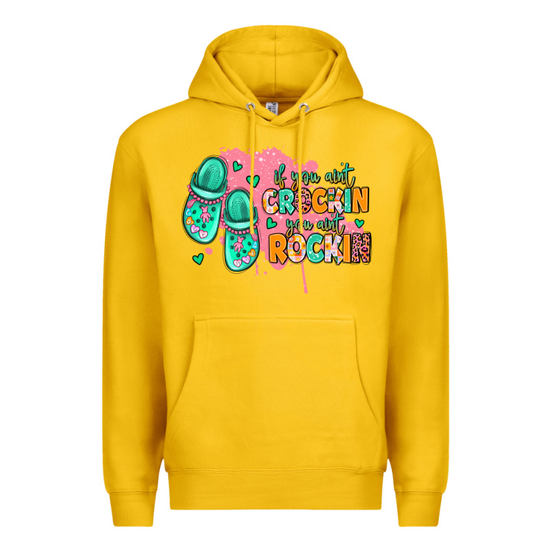 If You Aint Crockin You Aint Rockin Premium Hoodie by MaliasSmallBusiness | Teevron