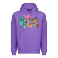 Purple if you aint crockin you aint rockin Premium Hoodie - MaliasSmallBusiness