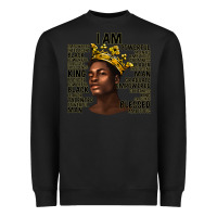Black afro man black king i am Heavyweight Sweatshirt - texasbilliewilder