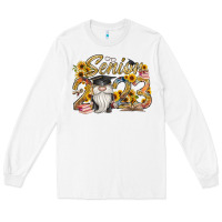 White senior 2023 Long Sleeve Tee - RacoonDesign