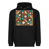 Baseball Turquoise Gemstones Western Patterns Heavyweight Hoodie | Teevron