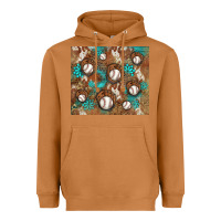 Meerkat baseball turquoise gemstones western patterns Heavyweight Hoodie - BarkalooDesign