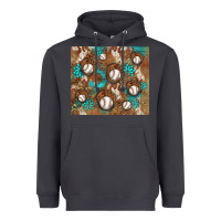 Smoke baseball turquoise gemstones western patterns Heavyweight Hoodie - BarkalooDesign