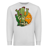 Dove Grey cactus go sit on a cactus Premium Sweatshirt - Jasminsmagicworld